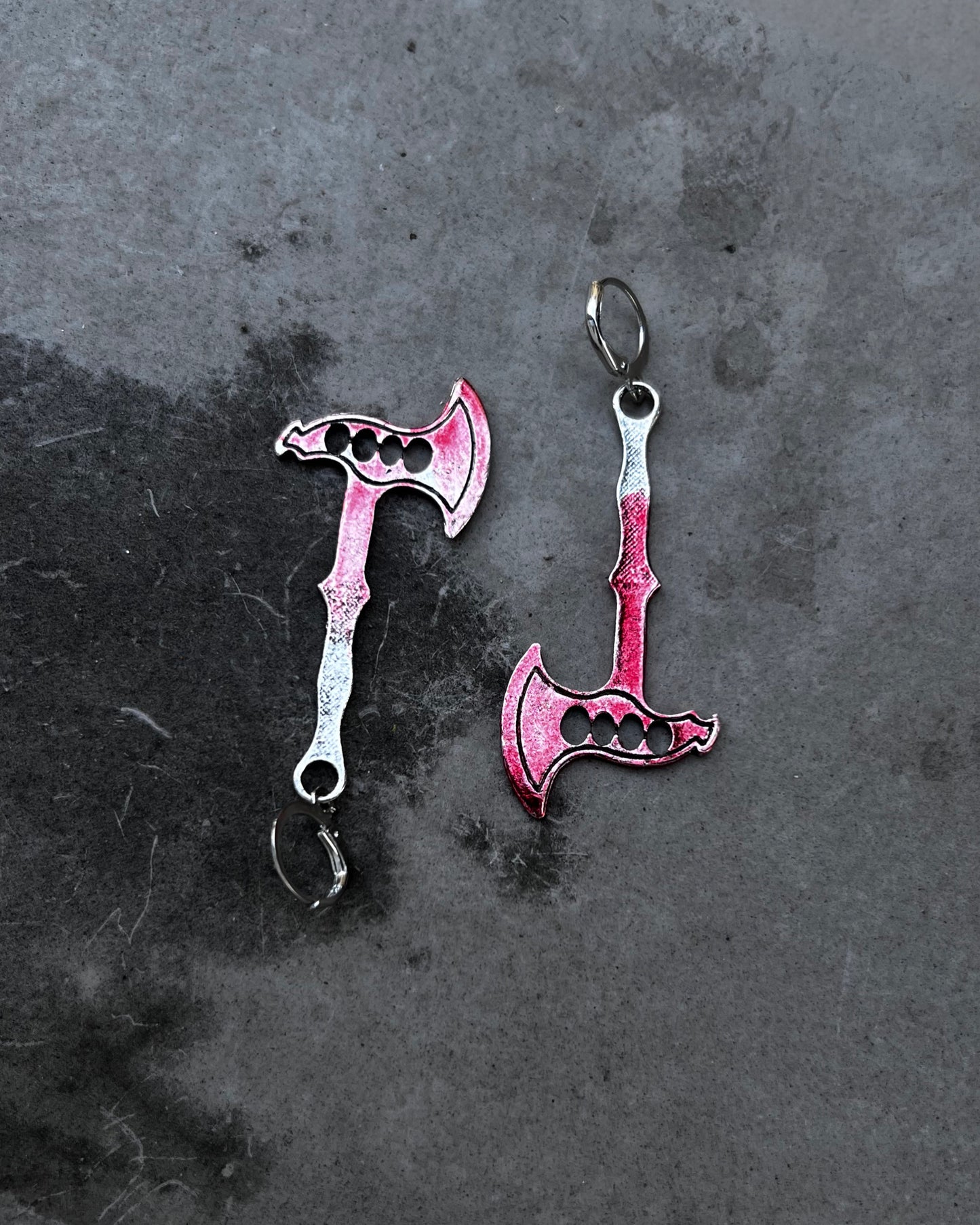 queen of blades axe earrings