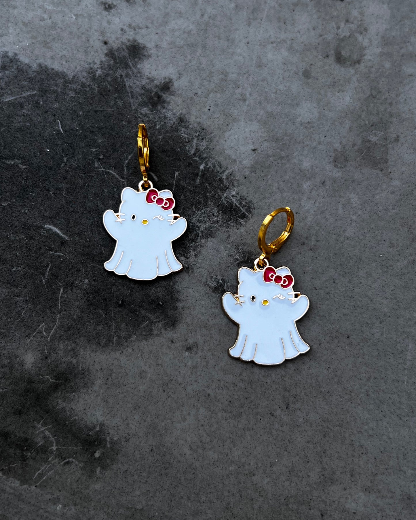 hello boo kitten earrings