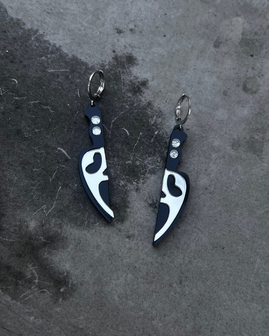 scream 4 me mirror drop earrings