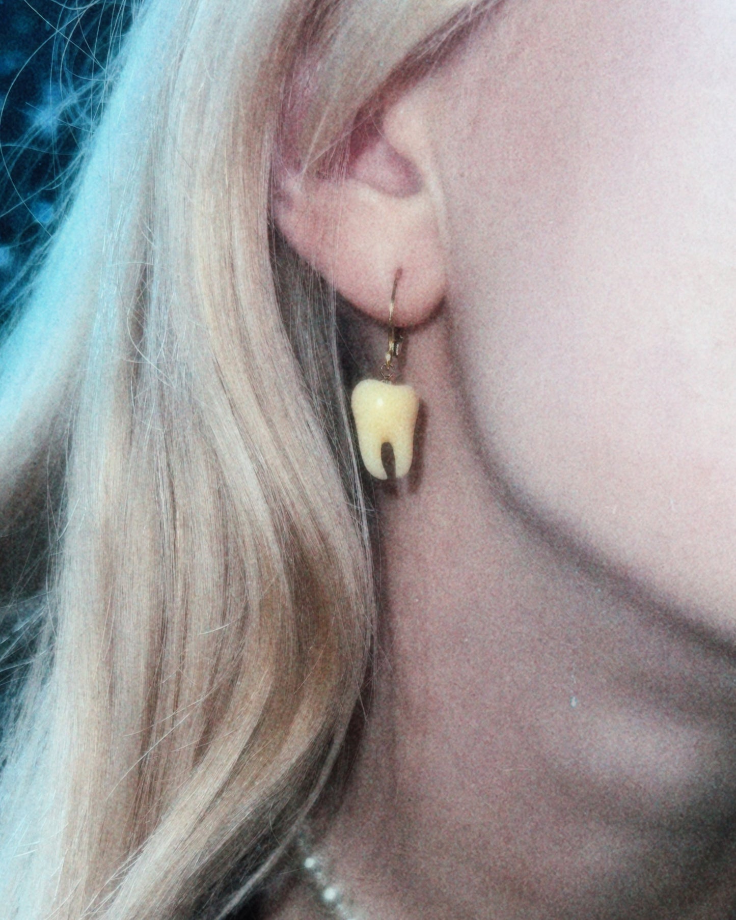 tooth chimera earrings