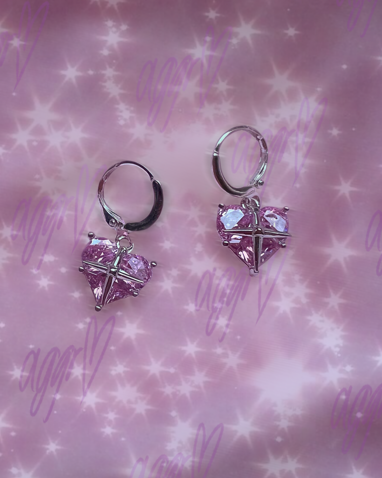 angelic like you heart drop earrings