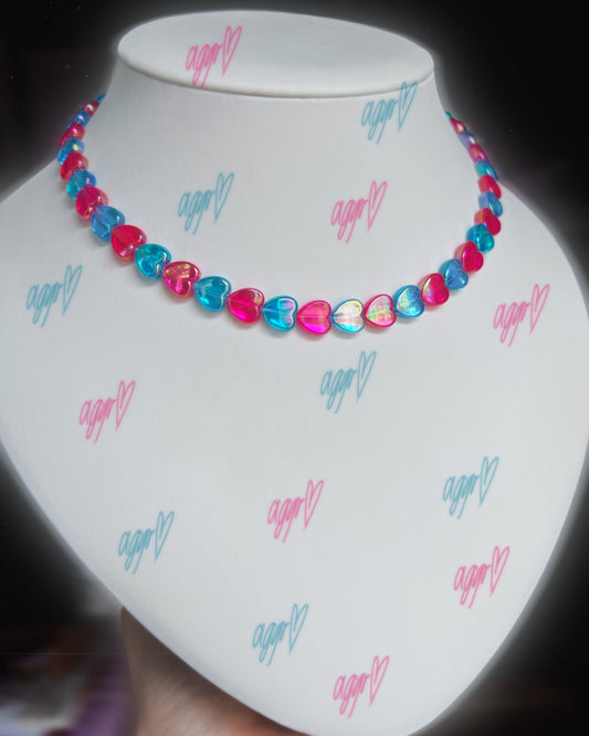 bubblegum hearts nylon choker