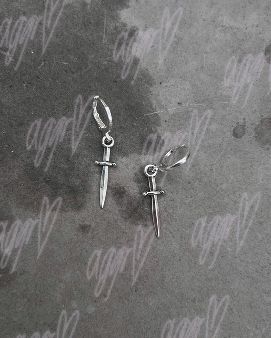 tiny weapons drop earrings