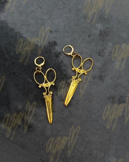 big scissor earrings