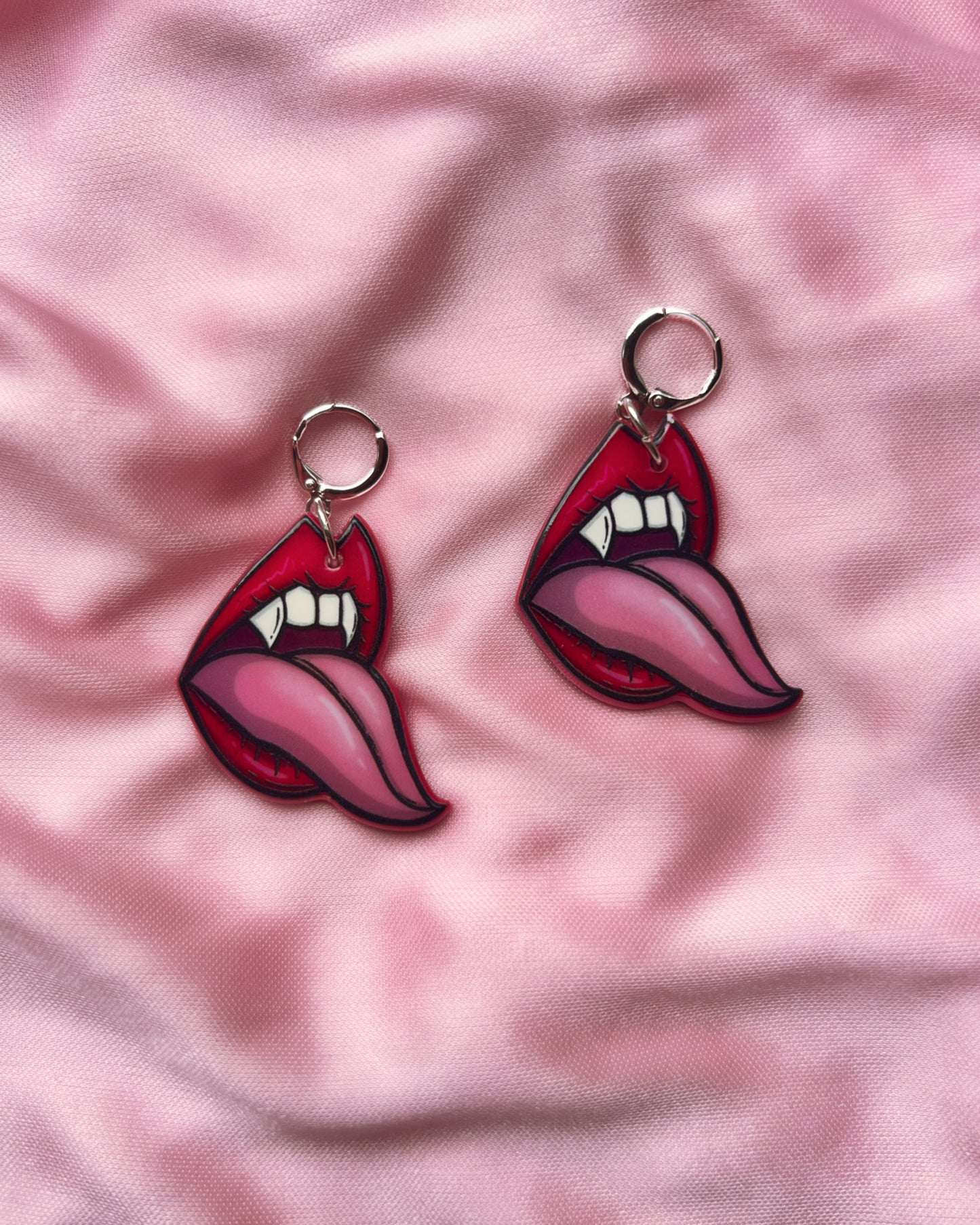 vampire acrylic earrings