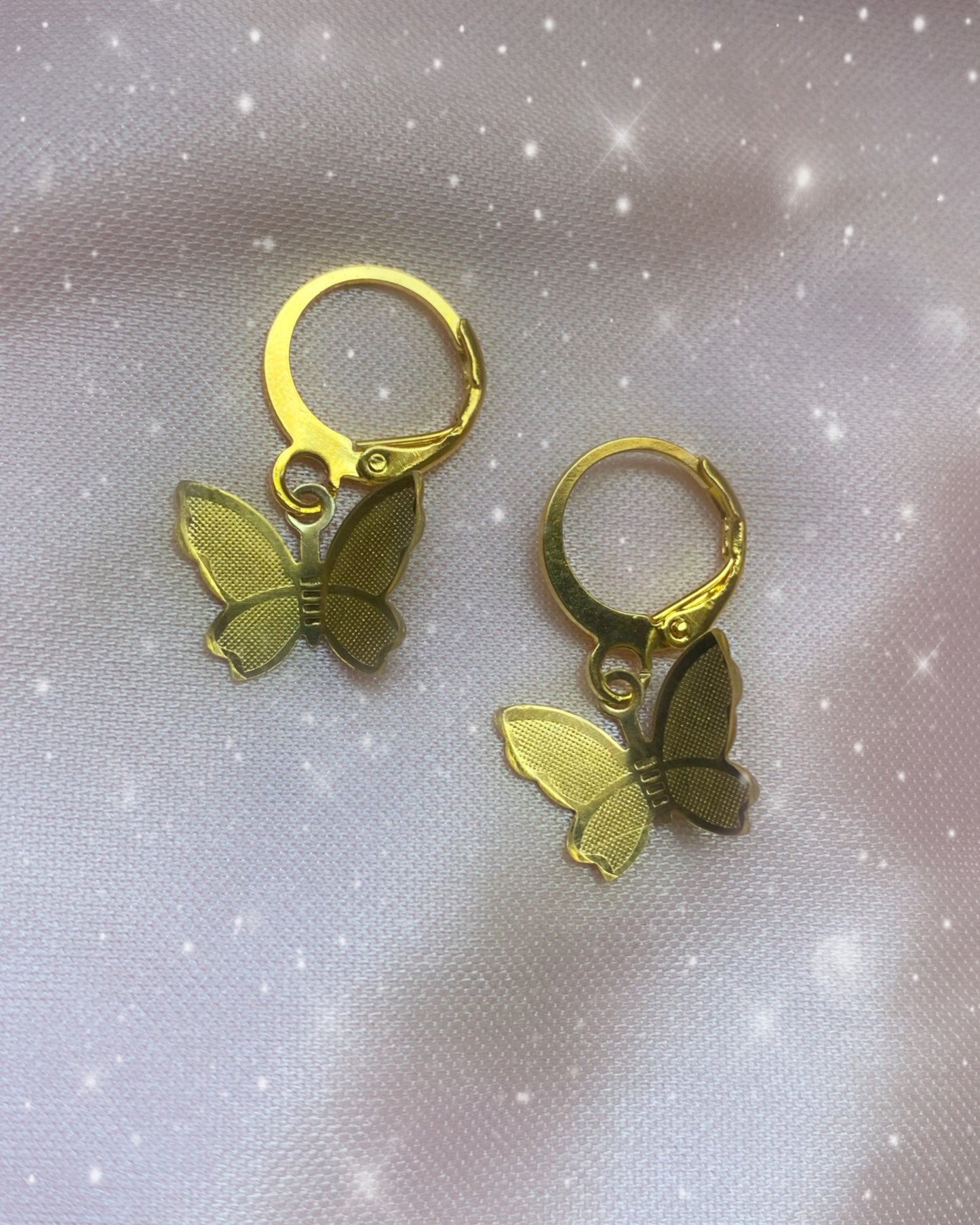 fragile wings drop earrings