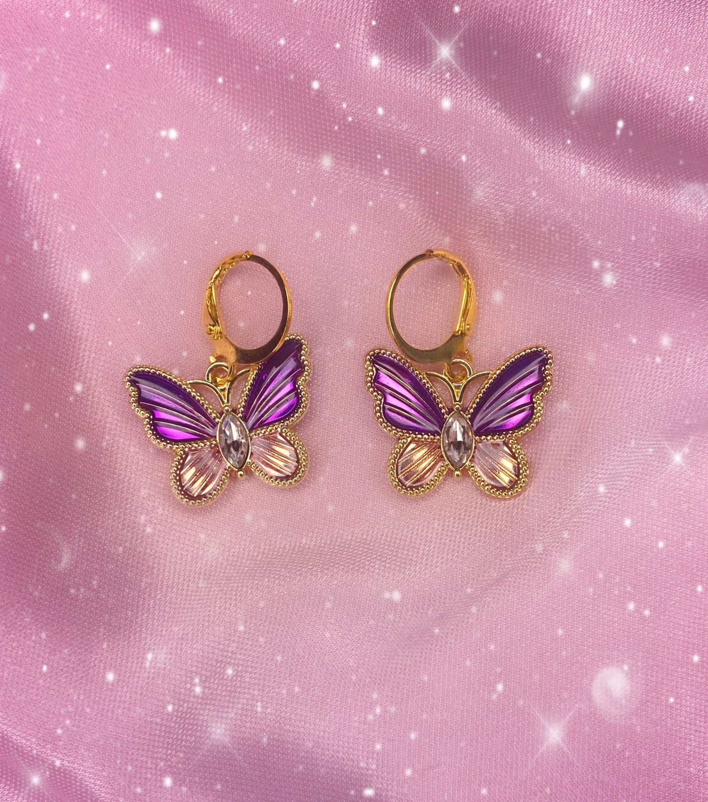 granny butterflies earrings