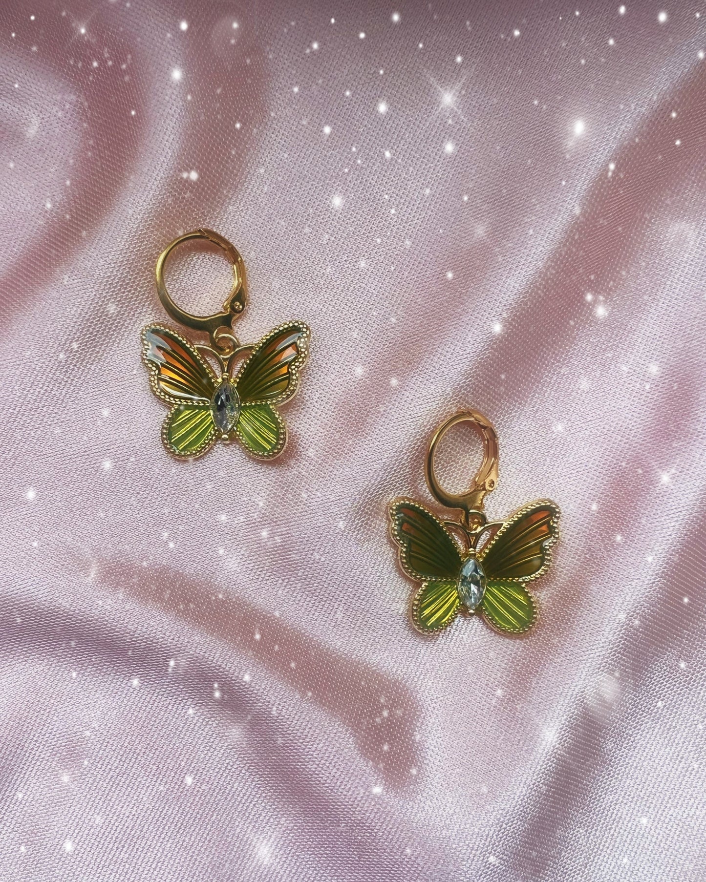 granny butterflies earrings