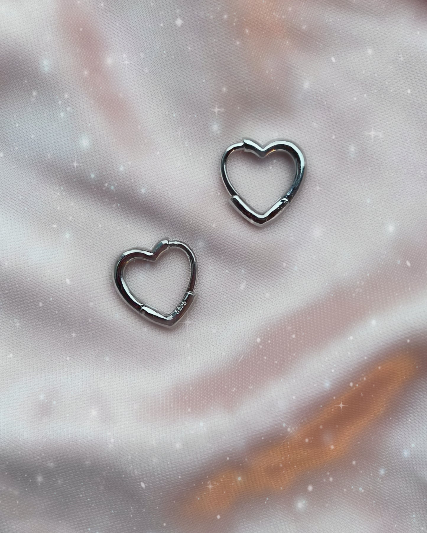 click click heart earrings