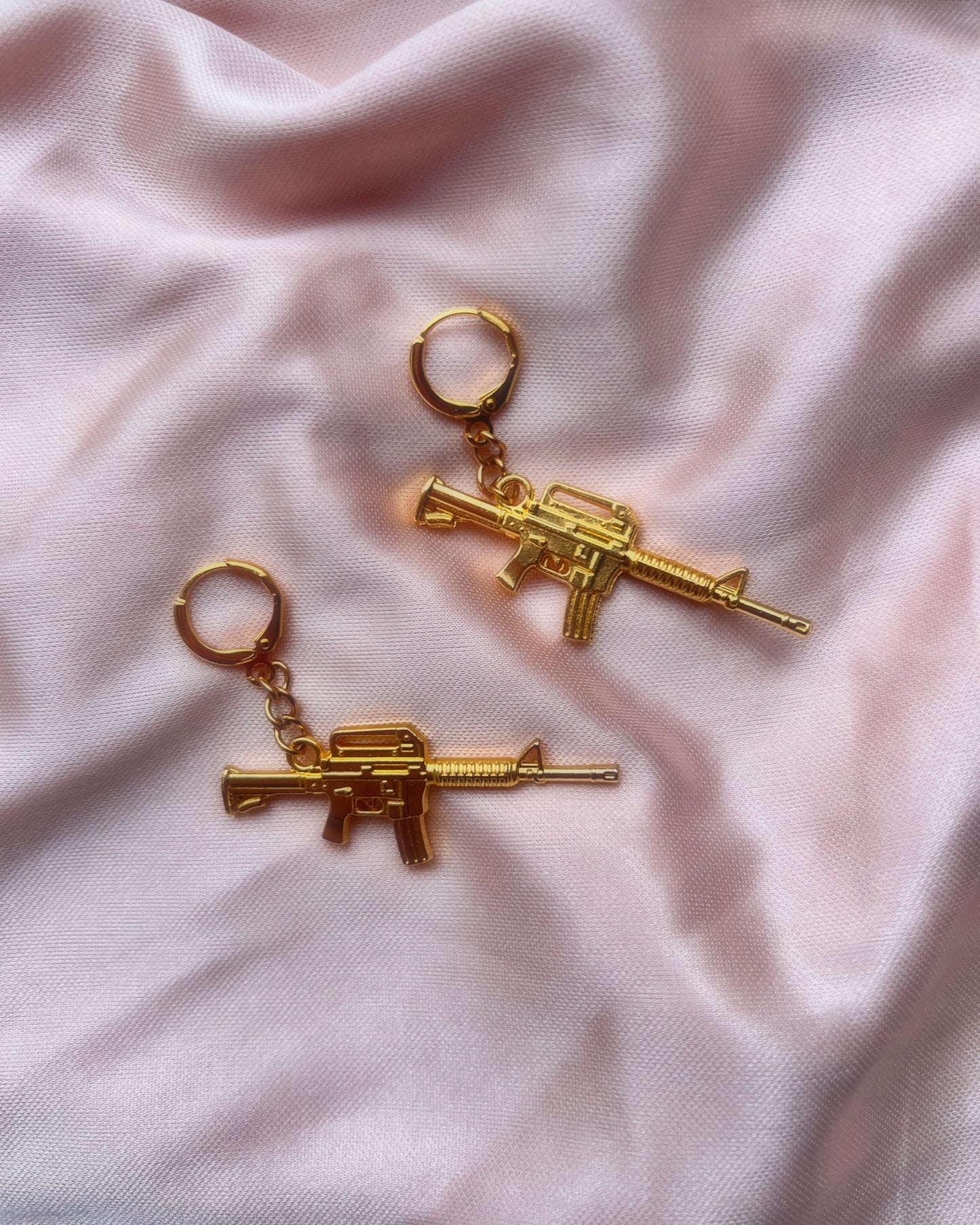 machine gun fairy drop earrings