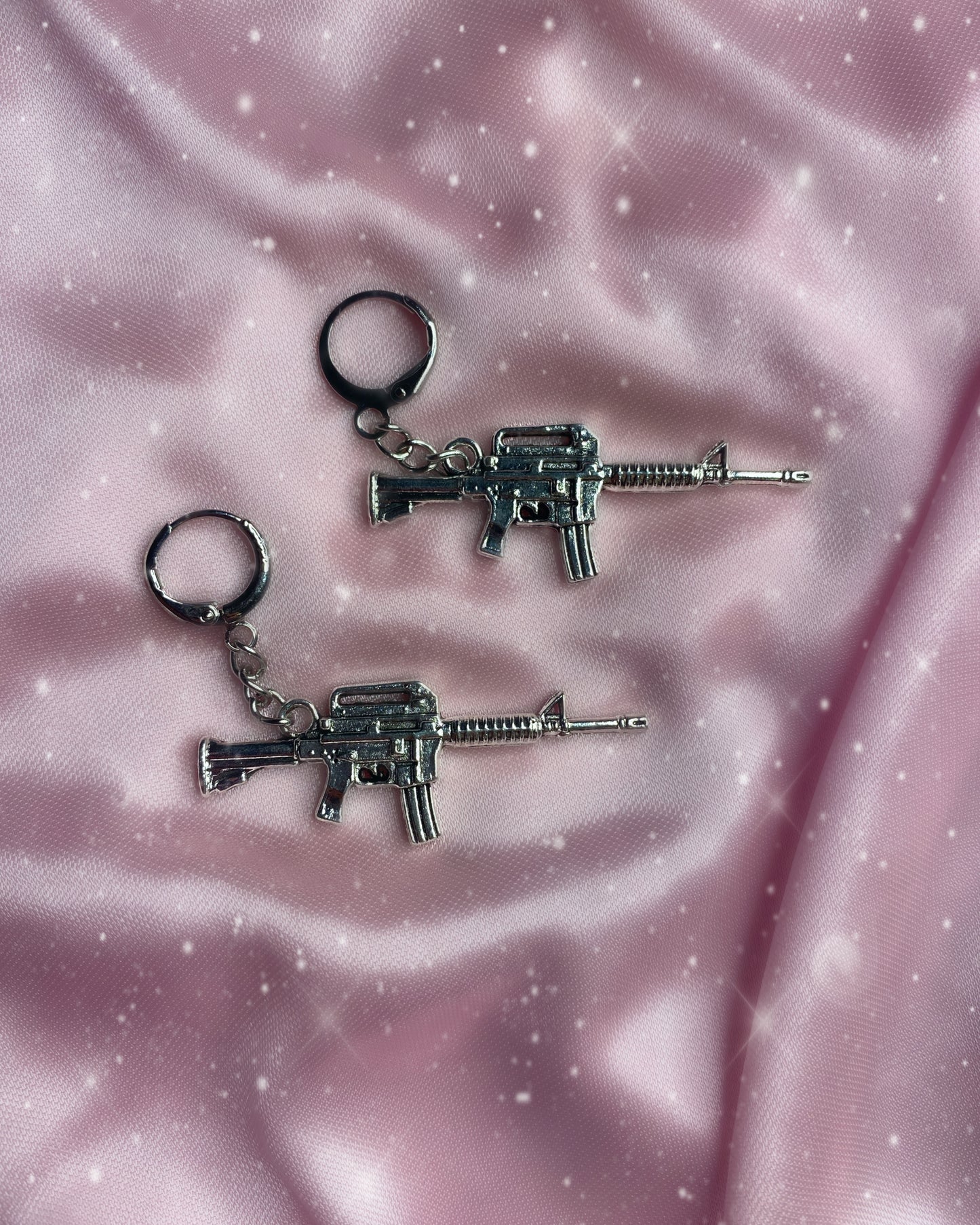 machine gun fairy drop earrings