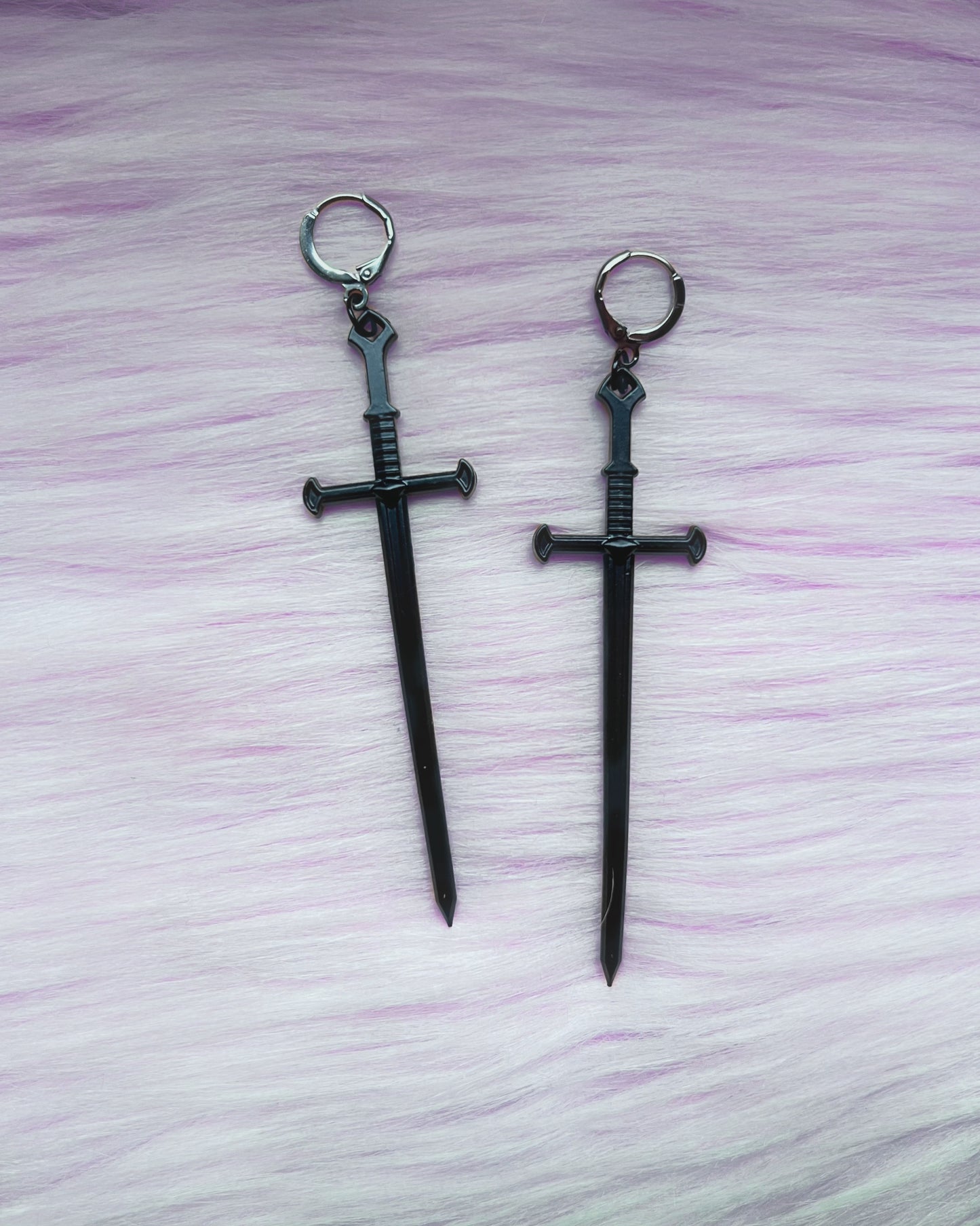 poisonous sword drop earrings