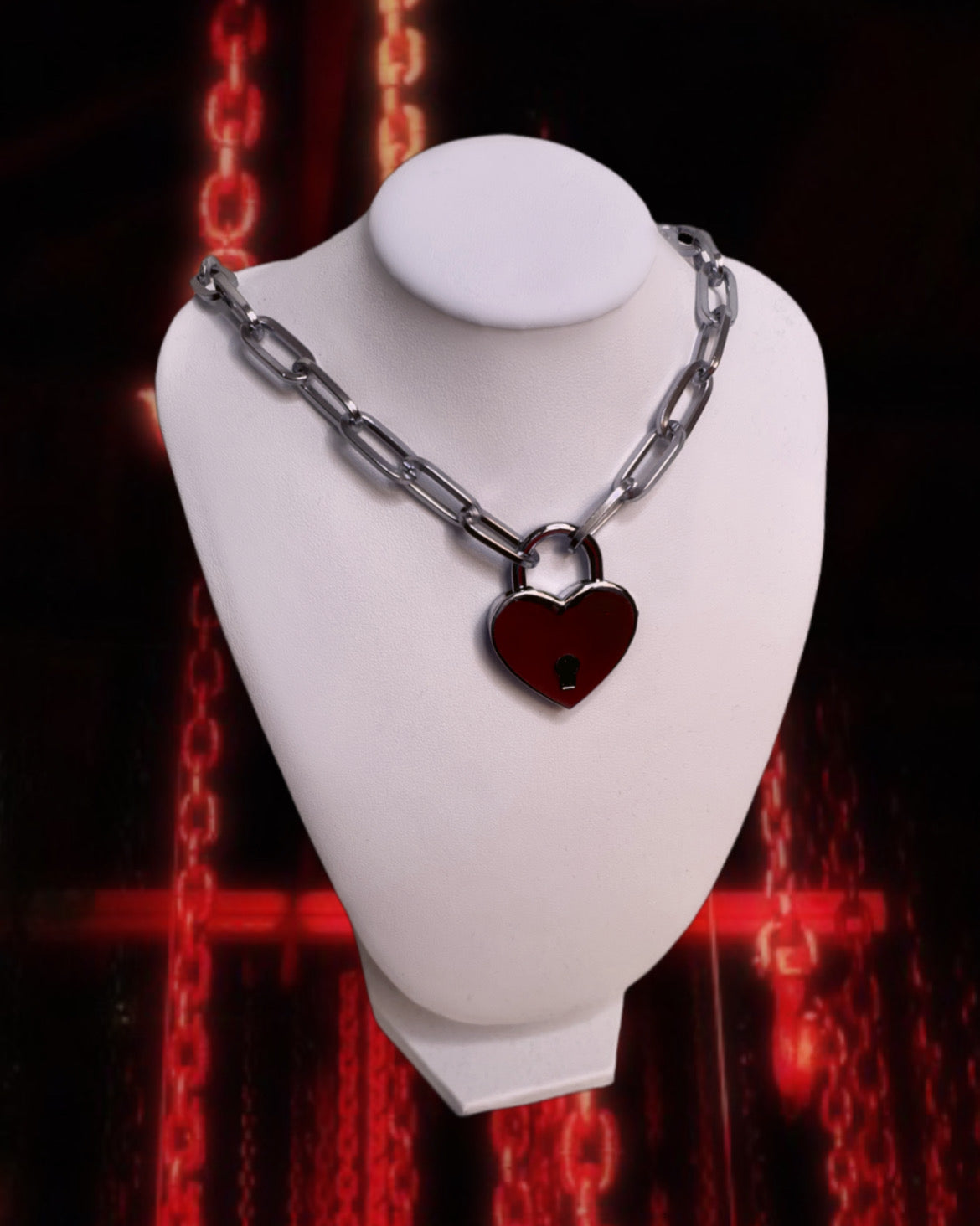 enchained heart chain choker