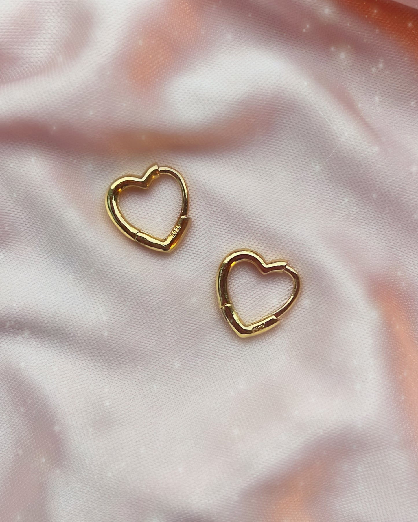 click click heart earrings