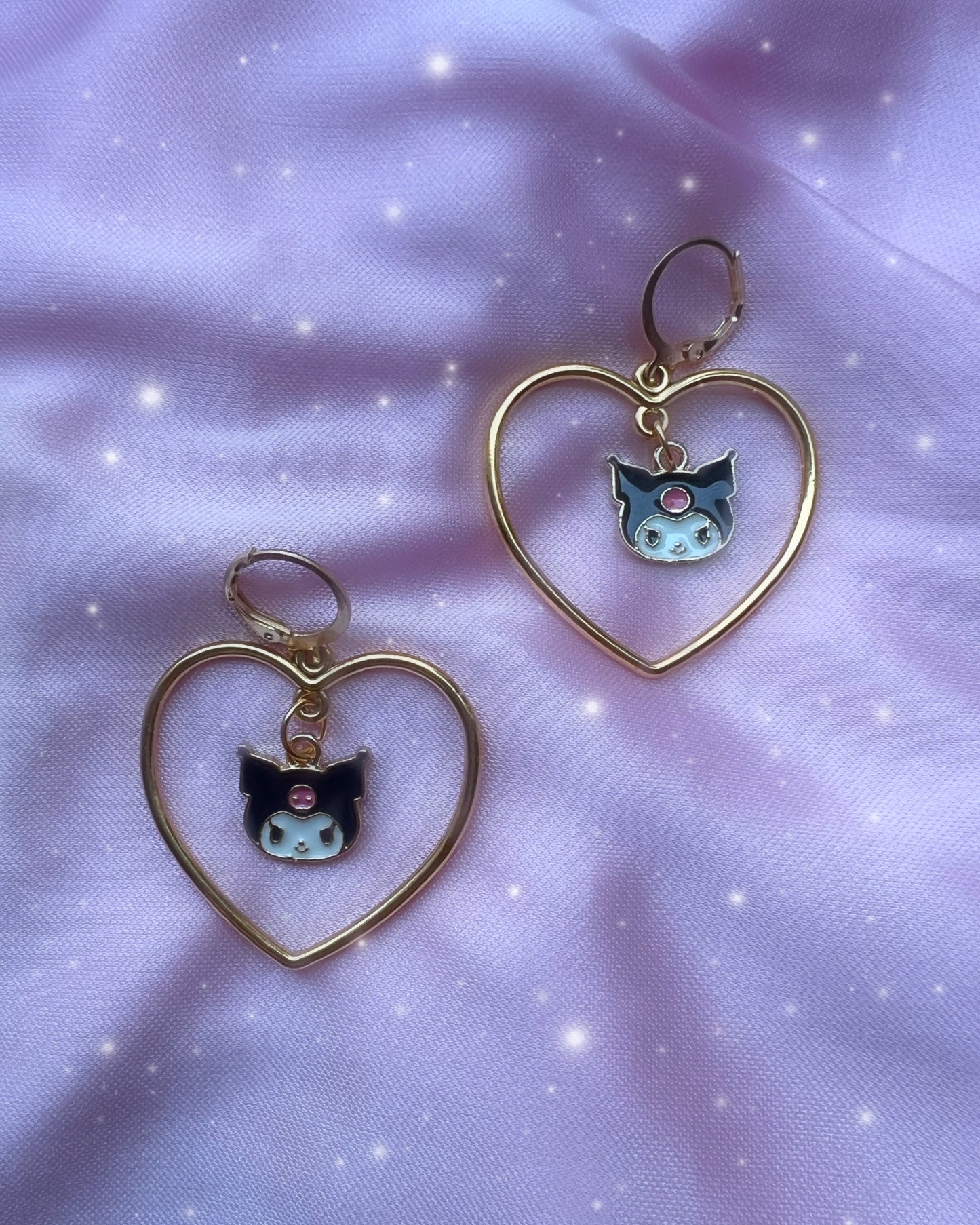 i love kuromi drop earrings